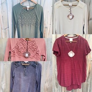 5 New With Tags Knox Rose Tops